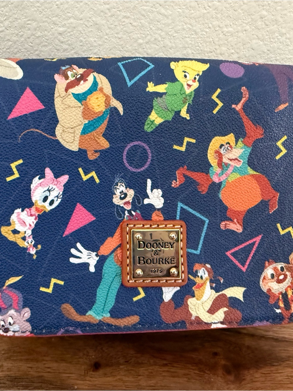 Dooney & Bourke Navy Disney Character Kids Crossbody with Multicolor Accents